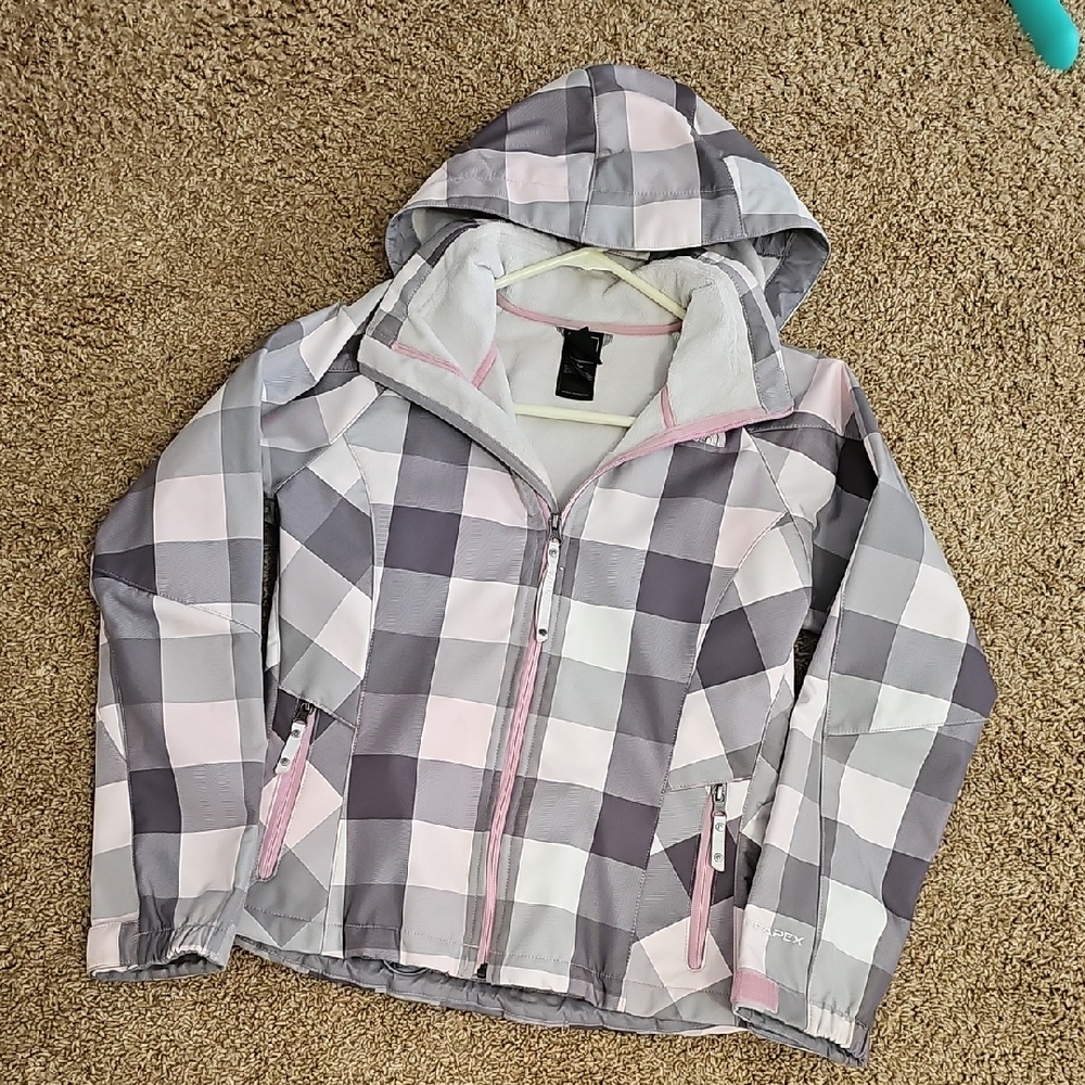 The North Face Plaid Hooded Jacket